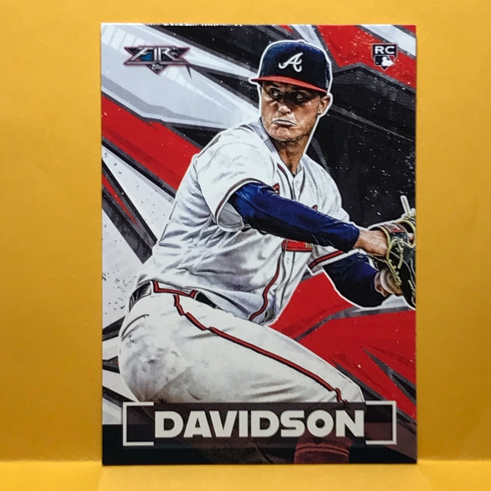 2021 Topps Fire Tucker Davidson RC Atlanta Braves  Rookie  #6